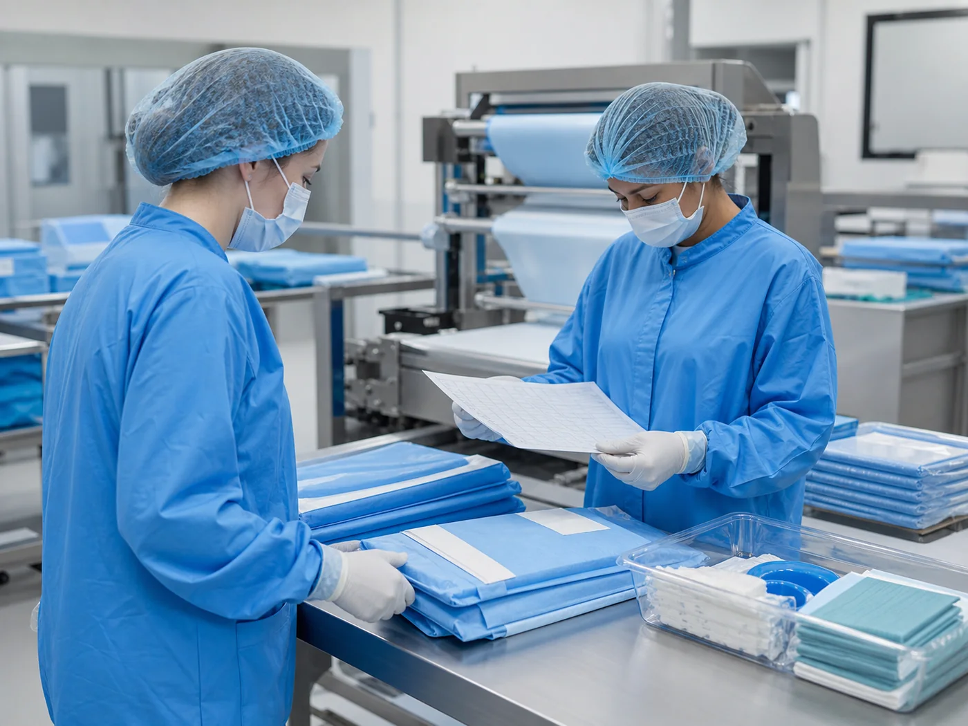 Medical disposable quality inspection by production staff