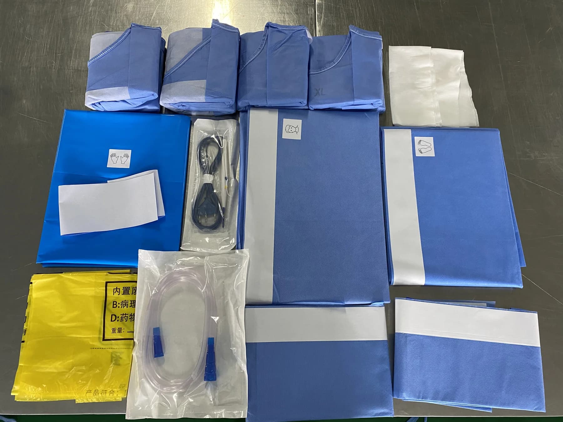 FTP-001 Universal Pack components arranged for inspection