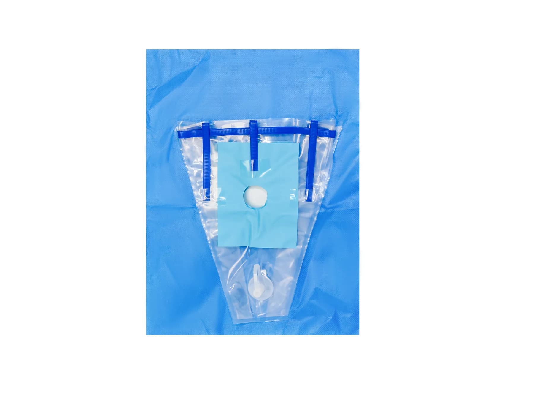 Knee procedure drape detail associated with the FTP-007 pack